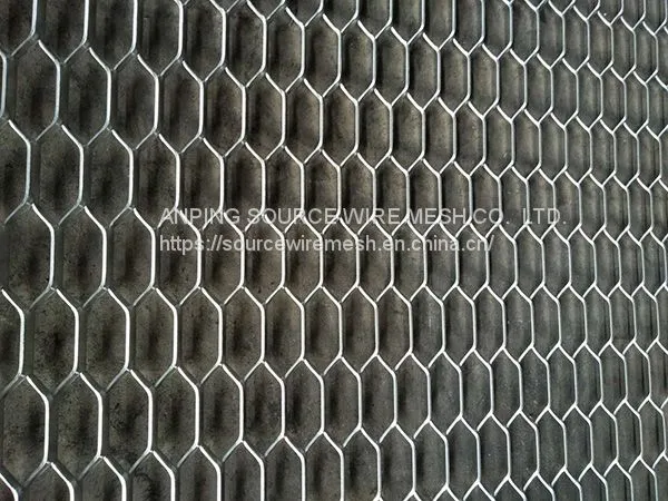 Hexagonal Aluminum Expanded Metal Mesh photo-3
