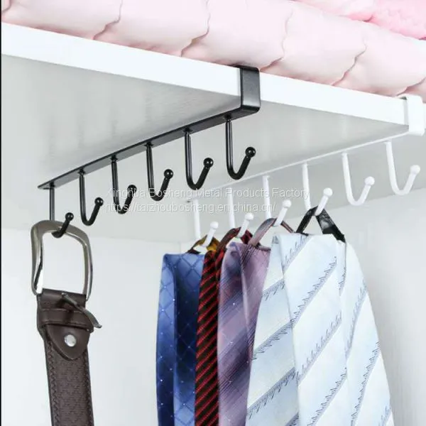 Household Metal Wire Pants Coat Wrought Iron Hook Hanger for Cloths/ Tie