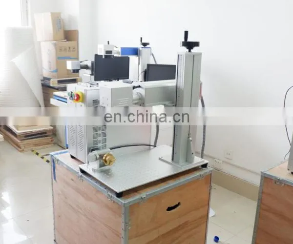Outstanding Pet Bottles Recycle Polyester Staple Fiber Making Machine Mini Fiber Laser Marking Machine 20w photo-4