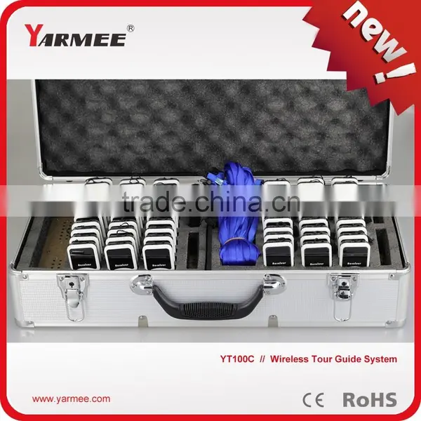 Anti Interference Wireless Tour Guide System One Way Walkie Talkie for Museum YT100 YARMEE photo-4