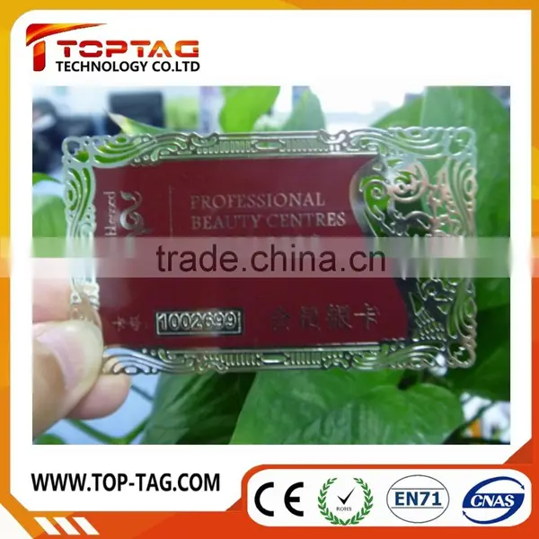 Engraved Metal Business Cards in Silver, Gold Color photo-6