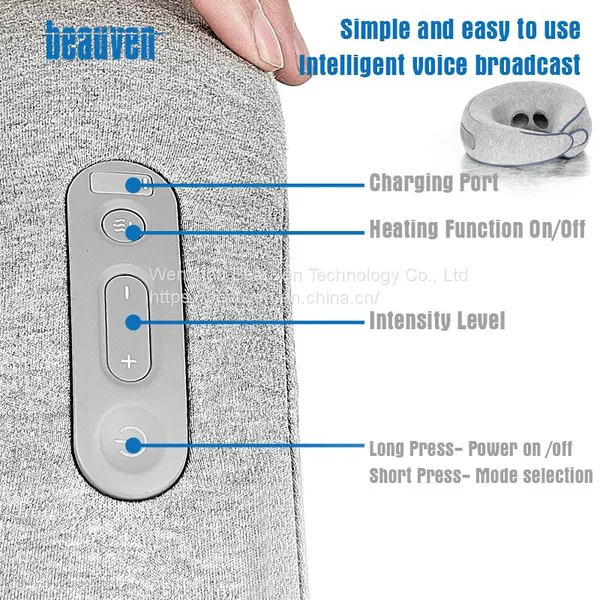 Electric Pulse Memory Foam Neck Massager With Washable Removable Cover photo-2