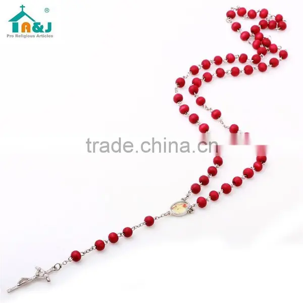 SGS Certification Wholesale Wood Rosary The Newest Religious photo-3