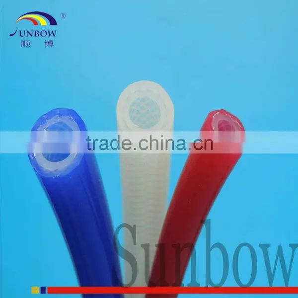 High Temperature High Voltage Resistant Food Grade Clear Silicone Braided Tube photo-5