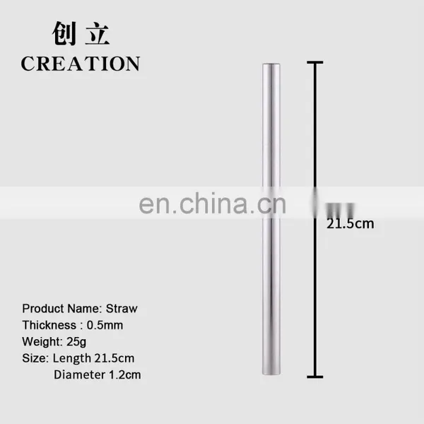 Factory Direct Reusable Metal Drinking Straws Stainless Steel photo-4