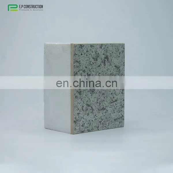 High Density Strength Prefabricated Eps Polyethylene Flame Retardant Fireproof Mineral Wool Sandwich Panel Brick photo-5