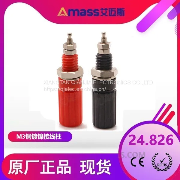 4mm binding post 24.826 M3 binding post φ4 banana socket