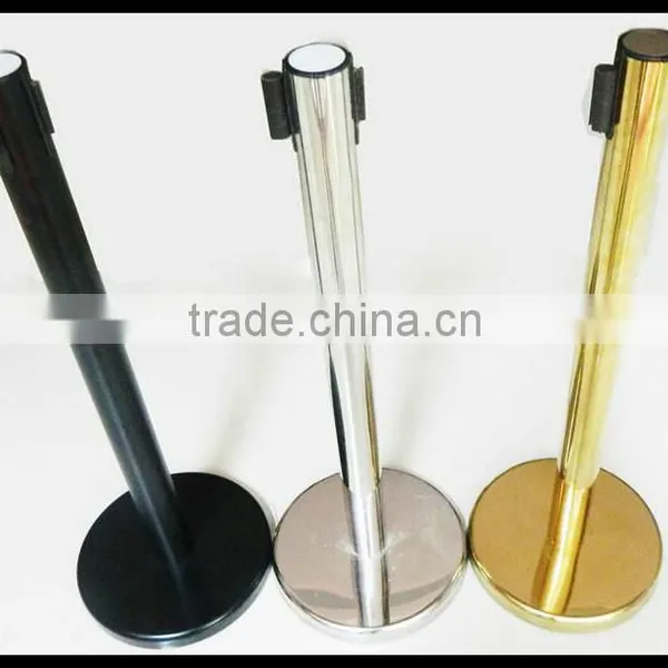 White Blet Barrier-Retractable QueueWay-Post-QueueMaster-LineKing-Satin-Stainless-Steel-Belt-Barrier-Stanchion photo-6