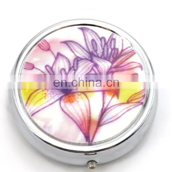 Non Toxic Round Shape Divided Travel Friendly Personalised Pill Dispenser Box photo-3