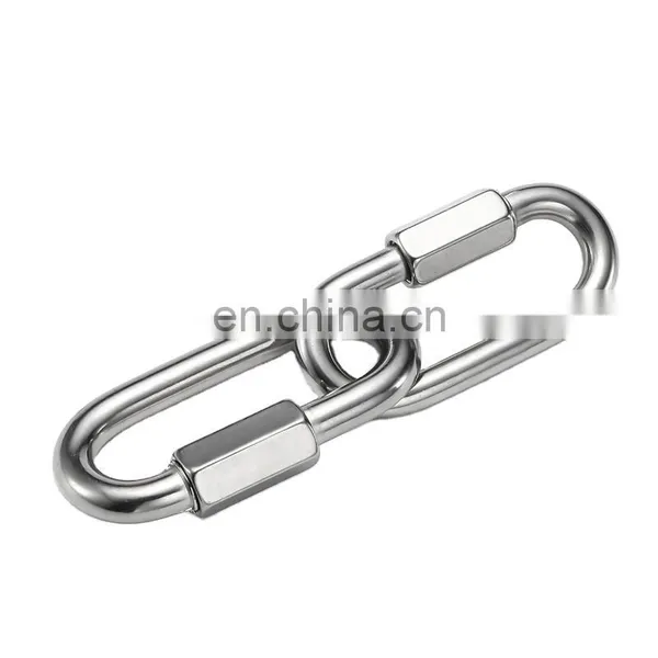 JRSGS Wholesale Quick Chain Link Chain Connecting Link Curt Threaded Stainless Steel Quick Link / Snap Hook photo-3