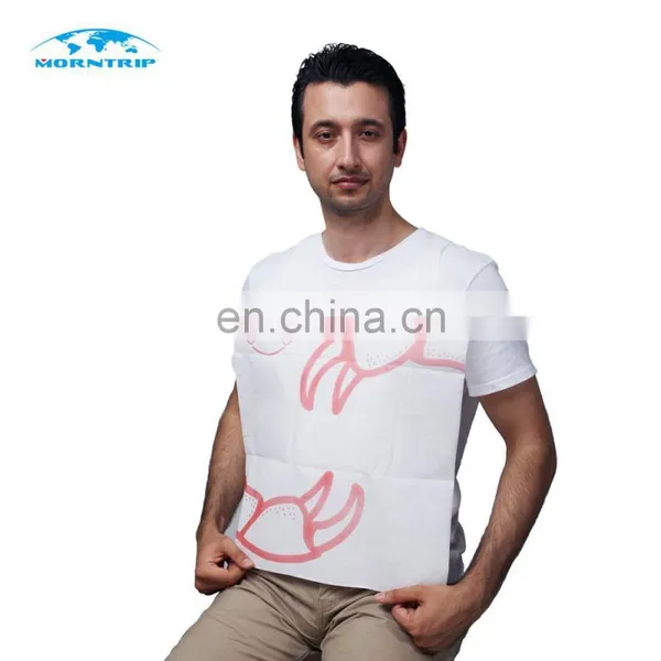 Adult White Waterproof Paper Dental Bib Disposable Apron photo-3