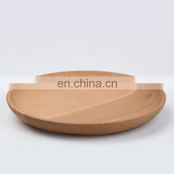 Best Selling Japanese-style Wooden Tray Thick Fir Wood Tableware Serving Plate Wooden Food Dish for Restaurant photo-5