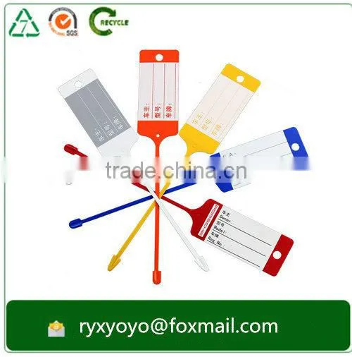 Colorful Luggage Tag/self-locking Plastic Tag/pp Car Key Tag photo-4