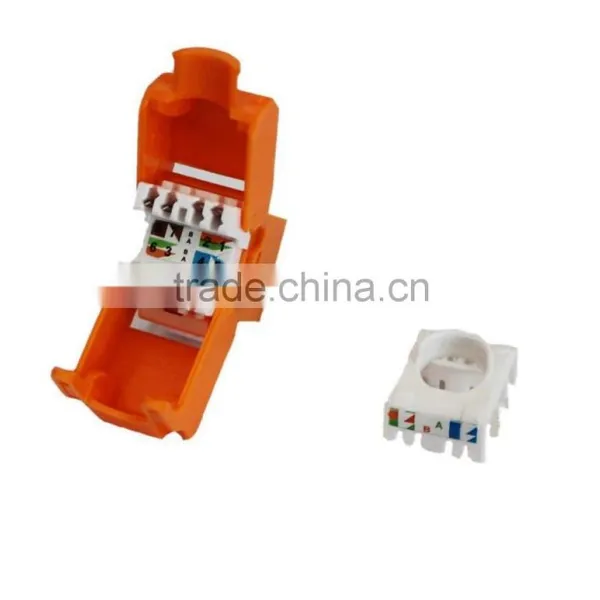 Cat.6 or CAT.6A RJ45 UTP Toolless Keystone Jack photo-3