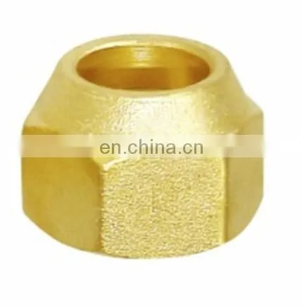 High Grade Forge Brass Flare Hex Nuts & Fittings For Refrigeration and Air Conditioner Gas Fittings Good Quality
