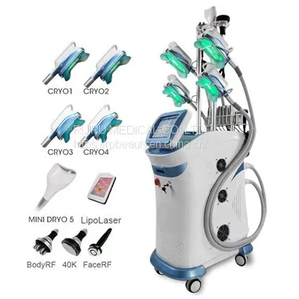 Most Professional 4 Handles Working Same Time Cryo Cavi RF Beauty Device photo-3