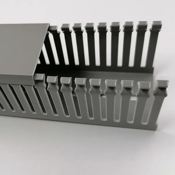 Rigid PVC Cable Trunking, Slotted Wiring Duct,slotted Cable Trunking,cable Raceway photo-4