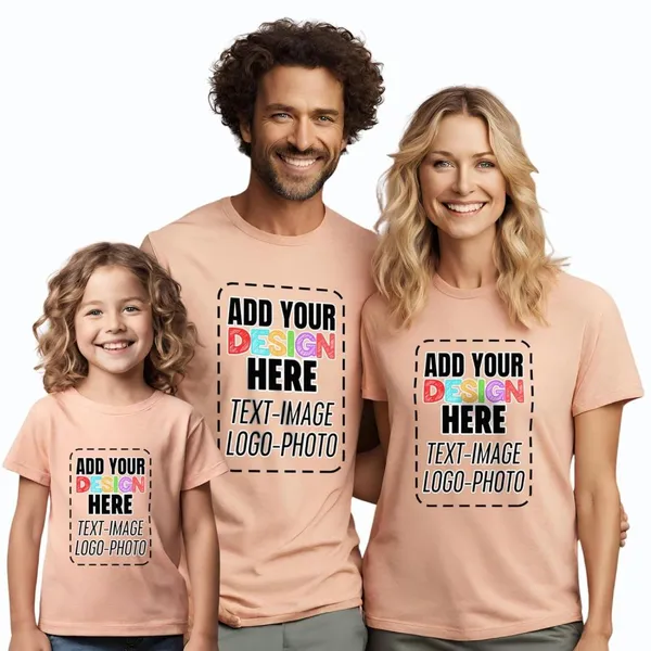 Custom T-Shirts for Unisex Youth & Toddler Kids, Custom Photo Text Image Tshirt, Create Your Own Family Matching Shirt White photo-5