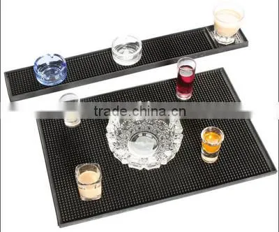 Personalized Advertising Log Soft Pvc Bar Counter Mat Drip Black Pad photo-2