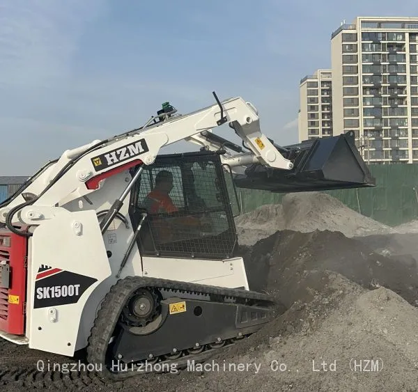 2025 New Design High Quality Compact Skid Steer Loader HZM SK1300 With EPA4 E5 Engine photo-4