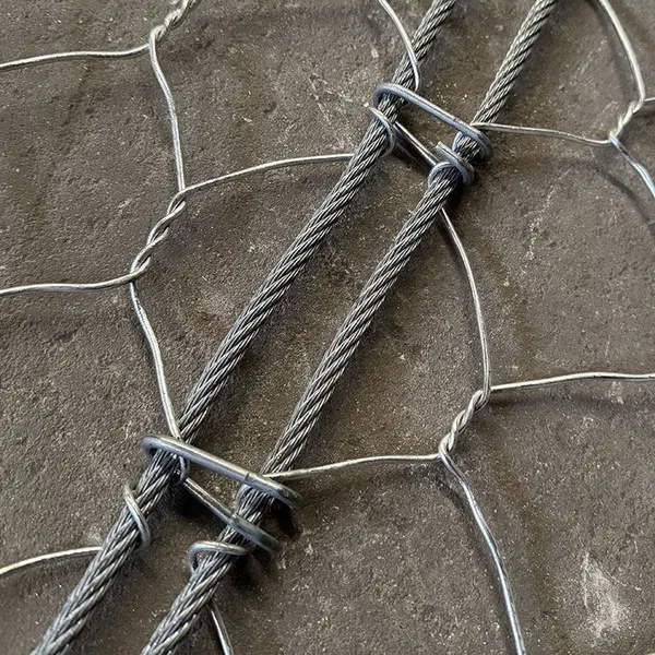 High Strength 80*100mm Hexagonal Woven Rockfall Net Plain Drapery Barriers for Slope Stabilization Custom Cutting Available photo-5