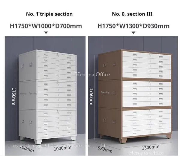 A0 Flat File Cabinet 5 Drawers 150kg — Anti-Tip Steel Blueprint Storage for Architects and Engineers