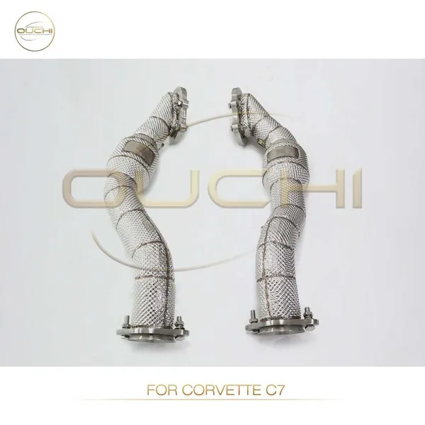 Exhaust Downpipe for Corvette C7/C8 Stainless Steel Performance Upgrade Increase High-performance Auto Parts