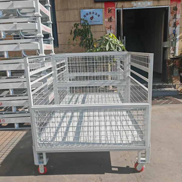 Heavy-Duty Wire Mesh Pallet Container With Smooth Rolling Wheels for Logistics photo-5