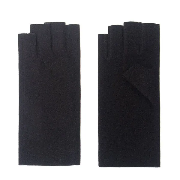 Half Finger Gloves, Gloves Fingerless Gloves for Women Men, Winter Half Finger Gloves, Fit for Working, Typing, Writing, Running photo-3