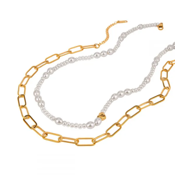 925 Sterling Silver Necklace With 18K Gold Plating & Cubic Zirconia