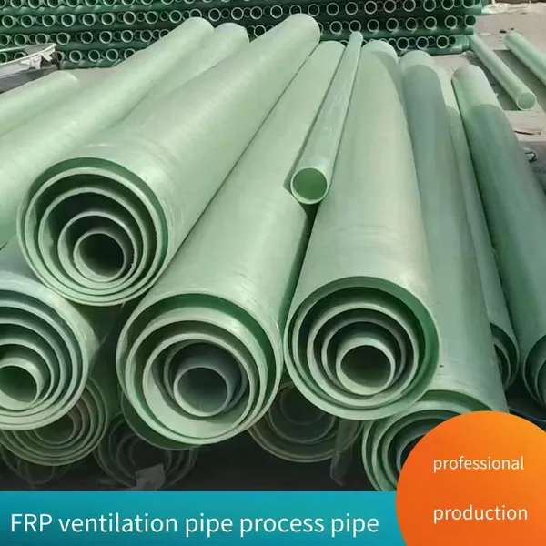 Fiberglass Reinforced Plastic Air Ducts in Multiple Specifications and Styles. Frp Deodorizing, Wear-resistant and Anti-corrosion Pipes With Silicon Carbide Lining photo-3