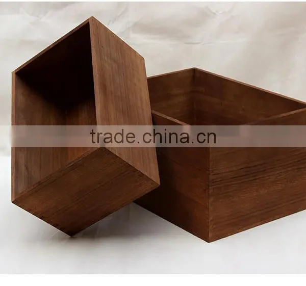 Searun Antique Unfinished Wood Box photo-4