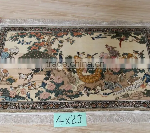Hot Sale! 2015 Handmade Silk Carpet Stock/high Quality Shaggy Tapestry photo-4