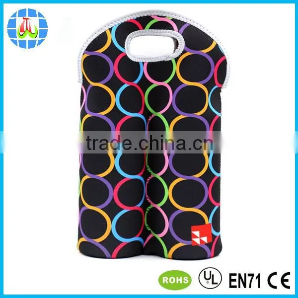 Single Bottle Neoprene Bottle Wine Tote Bags for Promotion photo-6