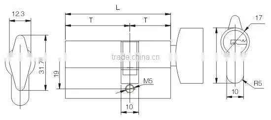 Door Handle Lock Core SX-02 photo-2