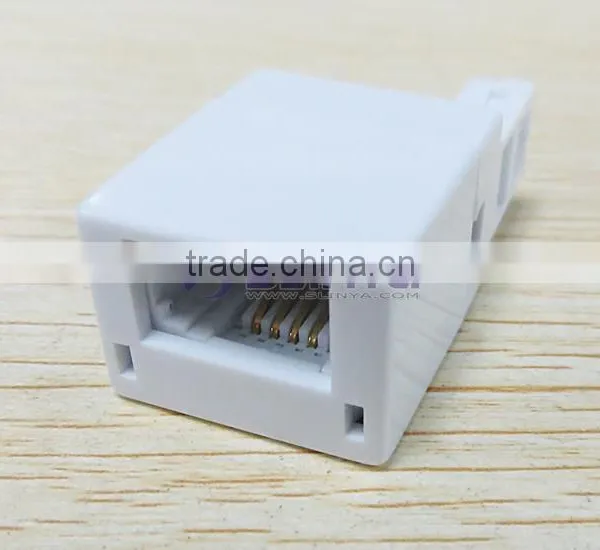 US RJ11 Socket to UK BT Telephone Plug Adapter Converter photo-2