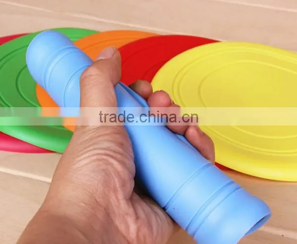 2015 Hot Selling Cheap Silicone Pet Accessories Dog, Fabric Dog Frisbee photo-5