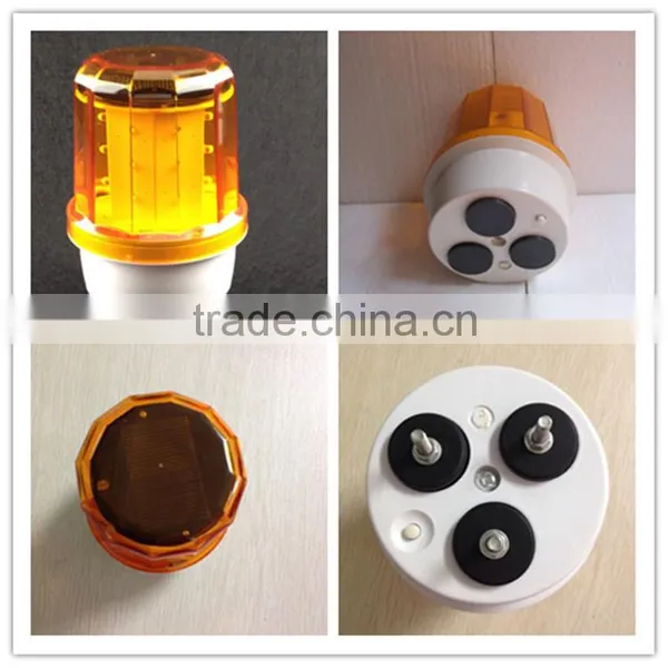 Solar Warning Revolving Vehicle Spot Lights(with Magnetic Base)