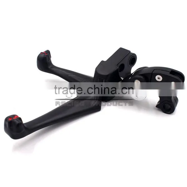 BJ-LS241-022 Costom Black Skull End Billet Aluminum Motorcycle Clutch Brake Lever For Harley photo-4