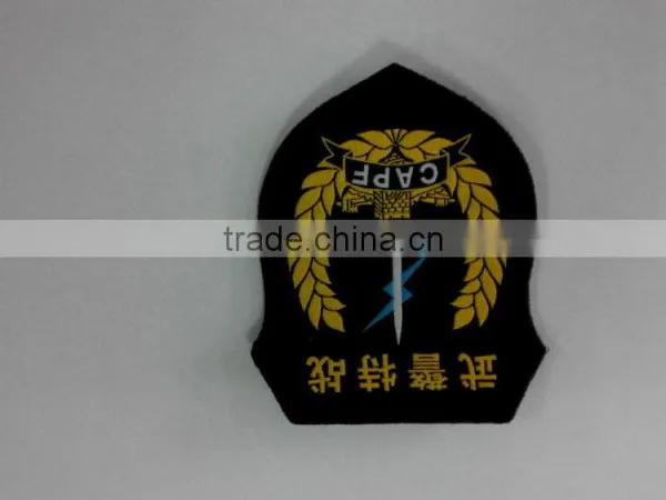 Factory Price Custom Gold Bullion Shoulder Embroidered Patch photo-5