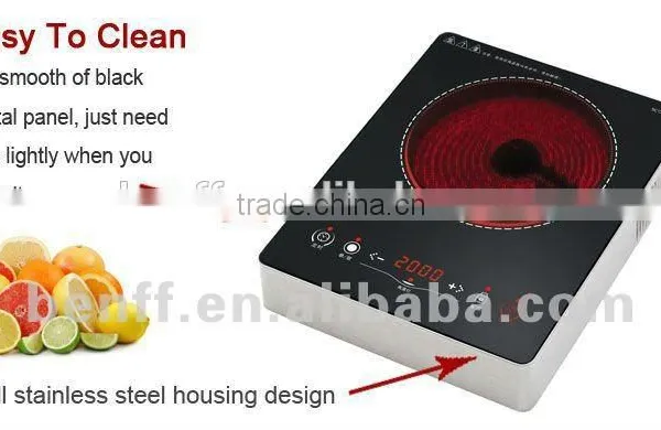 Slim Type Heat Stove Small Stainless Steel Bbq Grills Infrared Touch Screen photo-5