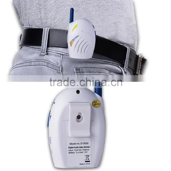 Sound Digital 2 Way Talk VOX 400M 2.4Ghz Clip Infant Wireless Audio Baby Monitor photo-5