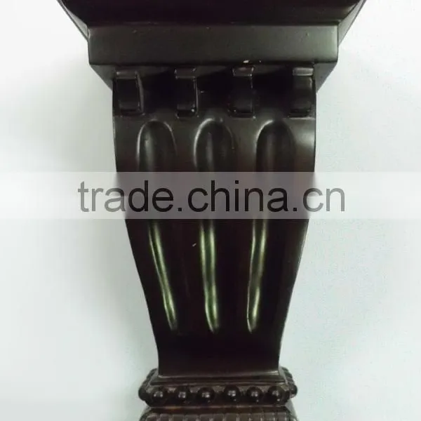 Decorative Cherry Wood Curtain Rod Wall Mounting Brackets photo-5