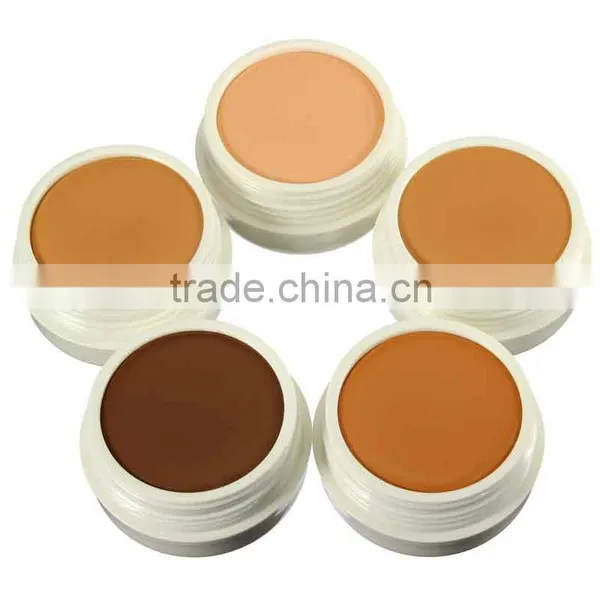 IMAGIC Powder Foundation In Makeup Pressed Face Concealer Natural Mineral Cosmetics Palette Beauty Tools