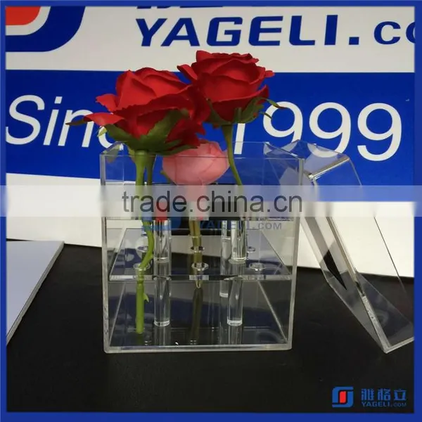 2016 New Design Customized Acrylic Box for Roses Acrylic Flower Box Quality Choice photo-3