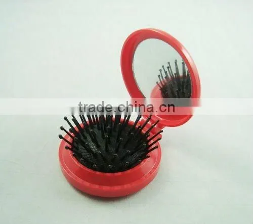 Hair Bush With Mirror
