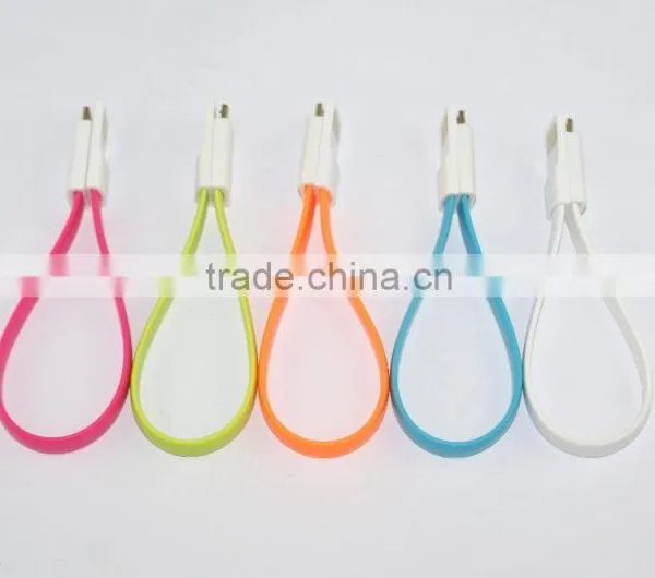Gift Accessories Univesal Flat Short Micro Magnetic Cable USB Charging Sync Cable photo-3