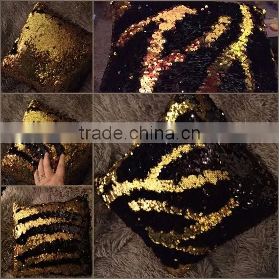 Gold Double Sided Sequin Fabric photo-2