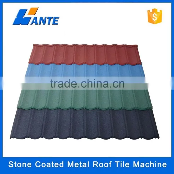 High Quality Aluminum Zinc Plate Colorful Stone Coated Metal Roof Tile Machine, Heat Resistant Roof Material Quality Choice photo-5