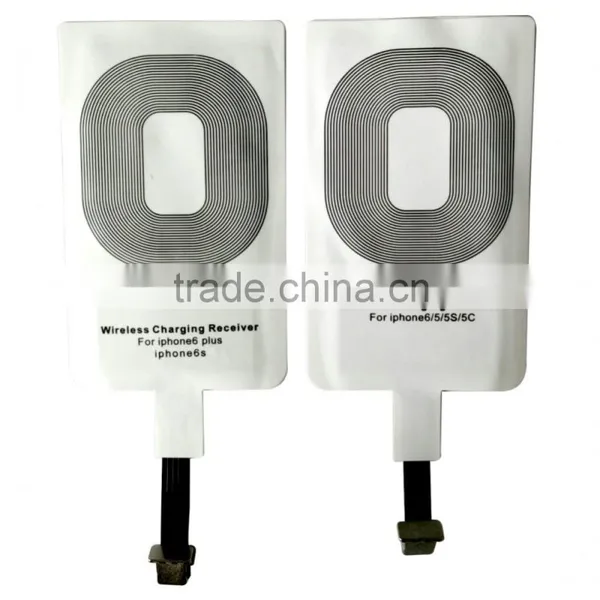 Qi Portable Charger Receiver for IPhone 5/5s/5c, Wireless Charger Receiver for IPhone 6/6s/lighting Usb photo-3